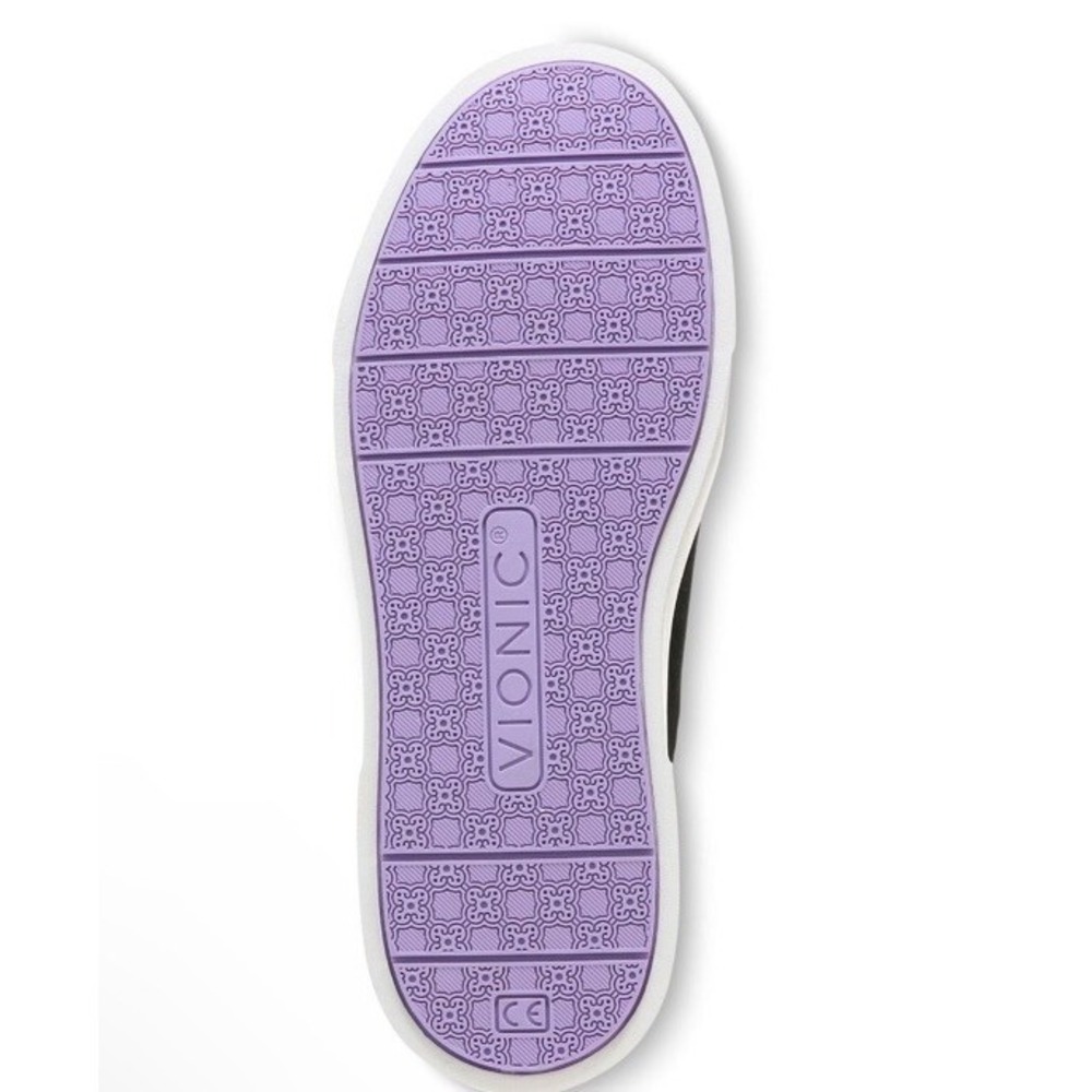 Vionic‎ Kimmie Perf Sneaker Womens 8.5 Black Arch Support New - Picture 9 of 10